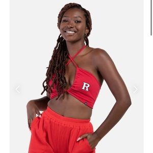 Rutgers Slam Dunk Halter Tank Top